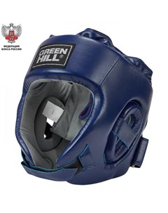 Боксерский шлем CHAMPION одобренный Федерацией Бокса России синий Green hill