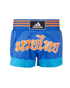 Шорты для тайского бокса Thai Boxing Short Sublimated сине оранжевые Adidas