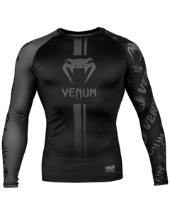 Мужской рашгард Logos Black Grey L S Venum