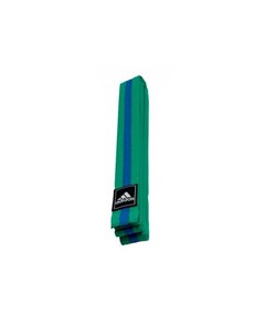 Пояс для единоборств Striped Belt зелено синий Adidas