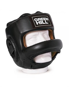 Боксерский шлем с бампером Fort черный Green hill