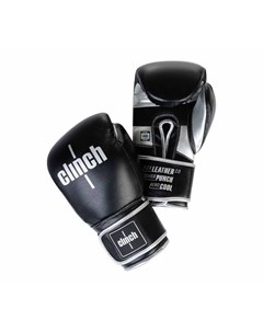 Перчатки боксерские Punch 2 0 черно серебристые 12 унций Clinch