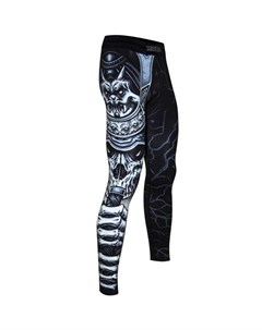 Компрессионные штаны Samurai Skull Black MSP 132 Athletic pro.