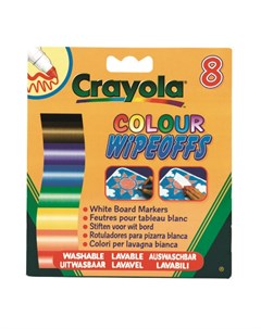 Набор фломастеров для белой доски 8 цветов радуги Crayola