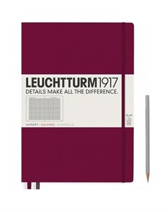 Записная книжка А4 в клетку красная Leuchtturm1917
