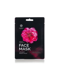 Тканевая маска с экстрактом цветков персика Face Mask Fabrik