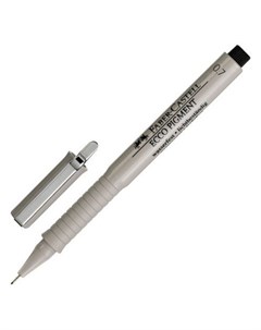 Капиллярная ручка Ecco Pigment 0 7 мм черная Faber-castell
