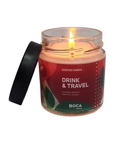 Свеча ароматическая в банке аромат Drink Travel Boca aroma