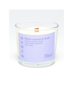 Свеча ароматическая Black currant Basil 80 гр Momacandle