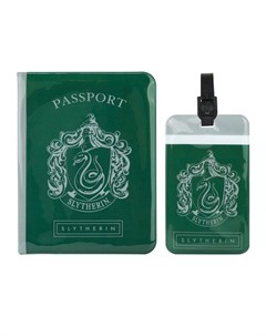Дорожный набор Гарри Поттер Слизерин обложка для паспорта бирка для чемодана Cinereplicas
