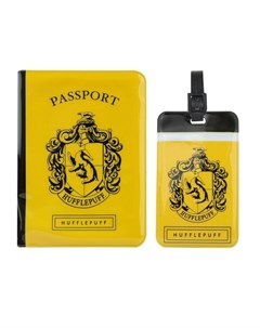 Дорожный набор Гарри Поттер Пуффендуй обложка для паспорта бирка для чемодана Cinereplicas