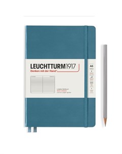 Записная книжка Leuchtturm Rising Colours в линейку голубой камень 123 страницы мягкая обложка А5 Leuchtturm1917