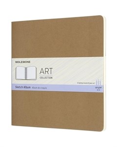 Блокнот для рисования Art Cahier Sketch Album 44 листа 120 г м2 19 x 19 см бежевый Moleskine