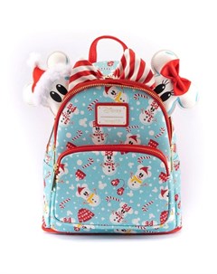 Рюкзак Disney Minnie Mickey Snowman AOP Mini Backpack Headband Set Loungefly