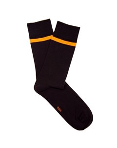 Носки черные с оранжевой полоской 41 46 Tezido