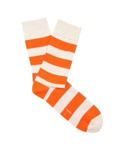 Носки Мальта белые в оранжевую полоску 36 40 Tezido
