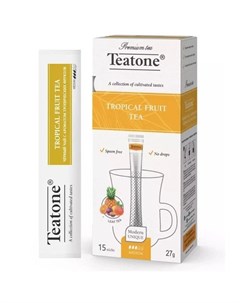 Черный чай с ароматом Тропических фруктов 27 г Teatone