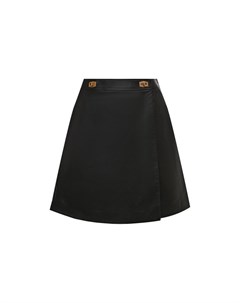 Кожаная юбка шорты Givenchy