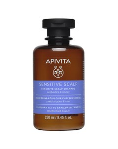 Шампунь для чувствительной кожи головы с пребиотиками и медом 250 мл Hair Apivita