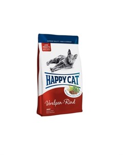 Сухой корм для кошек с альпийской говядиной 10 кг Happy cat