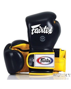Боксерские перчатки BGV9 black yellow 12 OZ Fairtex