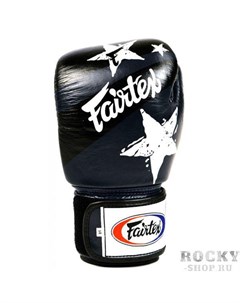 Боксерские перчатки Nation Print синие 14 oz Fairtex