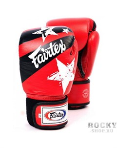 Боксерские перчатки Nation Print красные 14 oz Fairtex