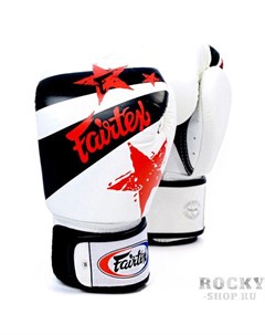 Боксерские перчатки Nation Print белые 14 oz Fairtex