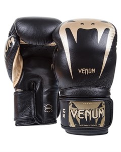 Перчатки боксерские Giant 3 0 Black Gold Nappa Leather 10 унций Venum