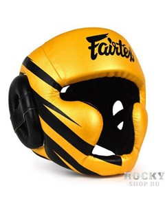 Боксерский шлем Full Face Yellow Black Fairtex