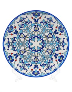 Тарелка десертная керамика 19 см круглая Дамаск Daniks