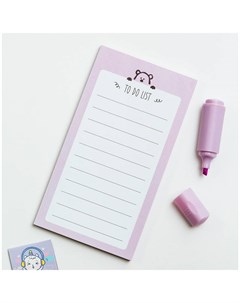 Блок для записей склейка To Do list Dew 8 0 15 0 см 50 л pink dreams Meshu