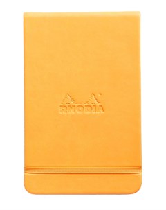 Блокнот Webnotebook 9х14 см 96 л 90 г оранжевый листы кремовые Rhodia