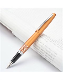 Ручка перьевая M 0 58 мм синие чернила корпус оранжевый Pilot