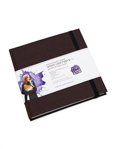 Скетчбук для маркеров и смешанных техник 15х15 см 64 л 160 г обложка шоколадная Etot_sketchbook