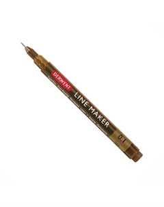 Ручка капиллярная LINE MAKER 0 1 мм сепия Derwent