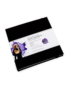 Скетчбук для маркеров и смешанных техник 15х15 см 64 л 160 г обложка черная Etot_sketchbook