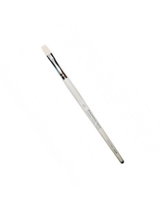 Кисть синтетика белая 10 плоская 1В20W короткая ручка Живописные кисти
