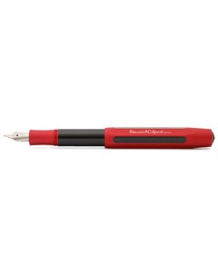 Ручка перьевая AC Sport F 0 7 мм корпус красный с черными вставками Kaweco