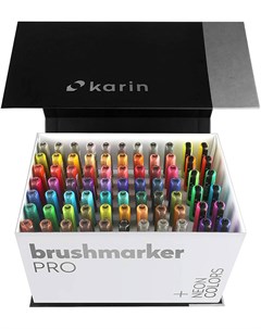 Набор маркер кистей Brushmarker Pro 72 цв 3 маркера блендера Karin