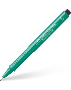 Ручка капиллярная Faber Castell Ecco Pigment 0 5 мм зеленый Faber–сastell