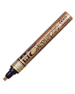 Маркер для каллиграфии Pen Touch Calligrapher 5 00 мм золото Sakura