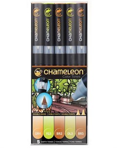 Набор маркеров Chameleon Earth Tones оттенки земли 5 шт Chameleon art products ltd.