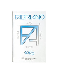 Альбом склейка для зарисовок Schizzi А3 100 л 90 г Fabriano