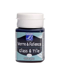 Краска по стеклу и керамике Glass Tile обжиг 50 мл непрозрачная Синевато серый 252 Lefranc&bourgeois