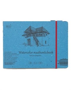 Скетчбук SMLT Watercolor authenticbook с резинкой 24 5x18 3 см 12 л 280 г Smltart