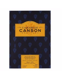 Альбом склейка для акварели Heritage Fin 26x36 см 12 л 300 г Canson
