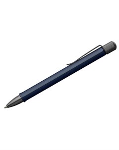 Ручка шариковая автоматическая Faber Castell Hexo черная 1 0 мм шестигран синий корпус Faber–сastell