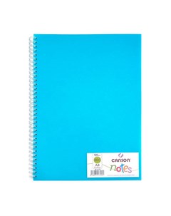 Блокнот для графики на спирали Notes А4 50 л 120 г обложка пластик голубая Canson