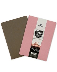 Блокнот для зарисовок Inspiration А4 24 л 96 г мягкая обложка розовый сепия Canson